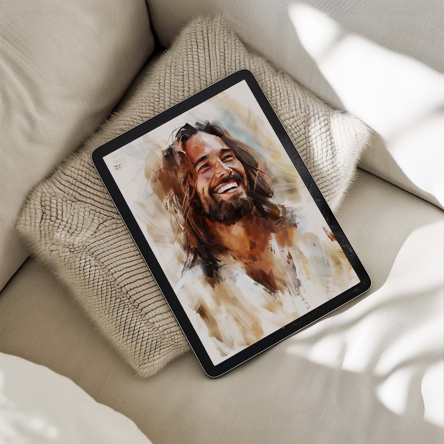 Jesus Laughing - Digital Picture