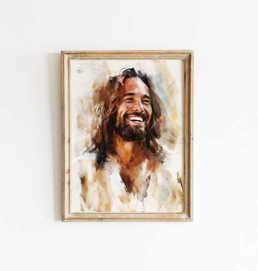 Jesus Laughing - Digital Picture