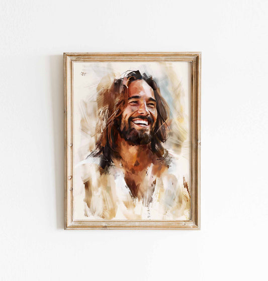 Jesus Laughing - Digital Picture